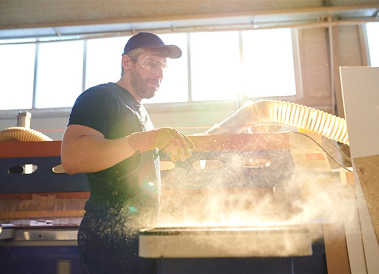 L'humidification réduit les particules de poussière en suspension dans l'air